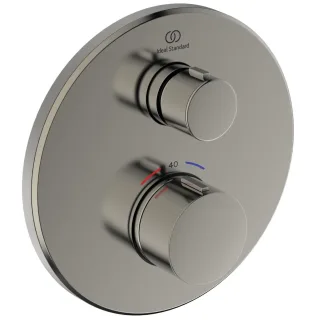 Ideal Standard Unterputz-Thermostat Ceratherm Navigo rund 1 Verbraucher, Silver Storm, A8578GN A8578GN