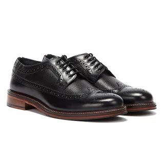 Ben Sherman Archie Brogue Herren Schwarz Schuhe