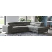 COTTA Ecksofa Aura L-Form, B: 260 cm, mit Bettfunktion, Bettkasten & Kopfteilverstellung