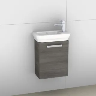 Artiqua 412 Waschtischunterschrank für Softmood T0551, Graphit Struktur quer, 412-WUT-I37-L-7098-401 412-WUT-I37-L-7098-401
