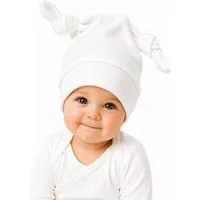 La Bortini Erstlingsmütze Babymütze Knotenmütze Baby Mütze mit Knoten elastisch in verschiedenen Farben erhältlich, 36 38 40 42 44 46 48 50 52 53