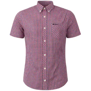 Ben Sherman Oxford Herren Rothemd