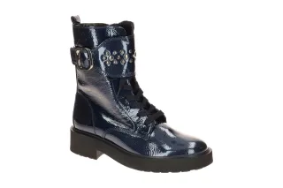 Gabor Damenstiefel 71.781.96 dark-blue Lackleder elegante Stiefel