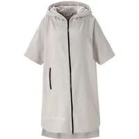 Bruno Banani Badeponcho Daniel, ideal für Sauna, Spa & im Urlaub, Damen & Herren, Midilänge, Frottier, Kapuze, 2-Wege Reißverschluss, Surfponcho, 100% Baumwolle, Frottee, Strand, Sport