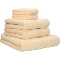 Betz Handtuch Set 5-TLG. GOLD 1 Duschtuch 2 Handtücher 2 Seiftücher, 100% Baumwolle (Set, 5-St), Farbe beige