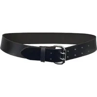 JOB Ledergürtel 2-Dorn Ledergürtel HANNES aus Rindleder 45 mm Schwarz im klassischen Design