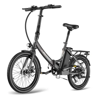 [EU DIRECT] FAFREES F20 Light Electric Bike 36V 20Ah Battery 250W Motor Top Speed 25KM/H 20*1.95inch Tires 75-100km Max