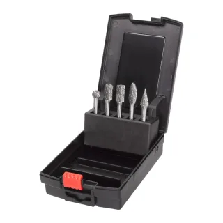 Milwaukee HM-Fräser-Set für Geradschleifer 6 mm Schaft ø 12, 7 mm, 5-teilige Kassette - 4932493576