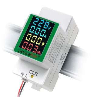 Peacefair® PZEM-008 Din Rail Electricity Digital Power Energy Meter Watt Kwh Wattmeter Monitor Ammeter Voltmeter AC 50-3