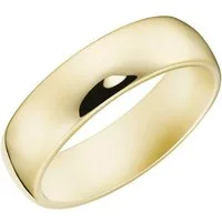 GIORGIO MARTELLO MILANO Silberring Schiene gewölbt, vergoldet, Silber 925