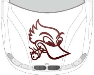 Autoaufkleber für die Motorhaube "Aufkleber Dug"