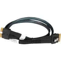 Kabel SlimSAS x8 SFF-8654 > 2x SlimSAS x4 SFF-8654 schwarz, 50cm