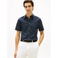Tommy Hilfiger Kurzarmhemd FLEX POPLIN PRINT Regular Fit