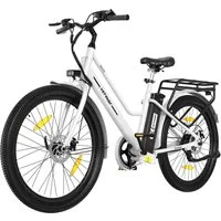 HITWAY E-Bike Cityrad 27,5 Zoll Elektrofahrrad für Damen Herren, Pedelec mit 36V 13Ah Akku, 1 Gang, 250W Heckmotor, 468 Wh, E-fahrräde, E-Citybike mit Schloss, Pumpe, APP