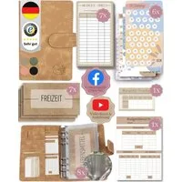 BeginnerBudget Ringbuchmappe Budgetplaner Starter-Set Sparbuch zum Geld Sparen + Spar-Challenges, Sparen mit Umschlagmethode + Anleitung - Ringbuch - Binder A6