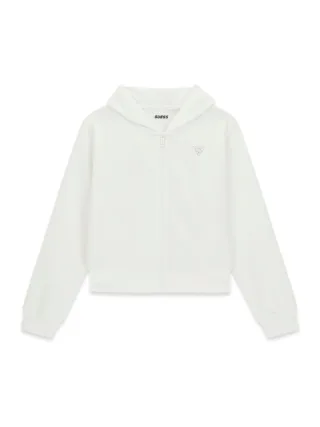 Guess Kids - LS ACTIVE TOP W/ZIP_MINI ME WHITE PEAKS - Gr. - 12