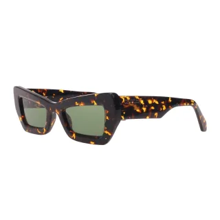 Off White - "Aurora" Gesprenkelt-Sonnenbrille (Braun/Grün)