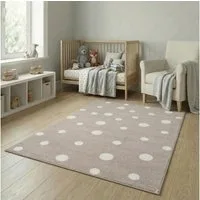 Jimri Kinderteppich DOT´S Teppiche für Kinderzimmer, Kinderzimmerteppich, Teppich, Läufer, Regenbogen