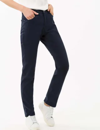 Brax Damen Five-Pocket-Hose Style CAROLA, dunkelblau, Gr. 38L