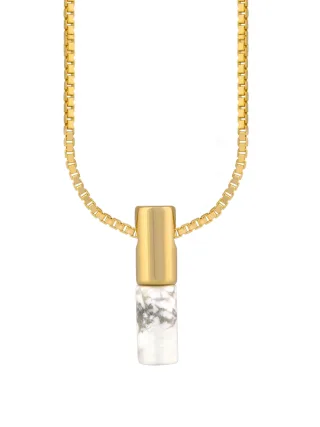 cai Anhänger mit Kette 925/- Sterling Silber Howlith