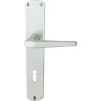 Alpertec Drückergarnitur Alpertec BB-Langschildgarnitur Phil Aluminium F1