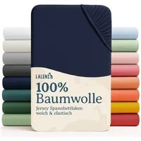Laleni Spannbettlaken Atmungsaktives weiches und wärmendes Spannbettlaken, Baumwolle, Gummizug: rundum, (1 Stück), Kinderbett, Spielgitter, Wiege oder Stubenwagen mit Rundumgummizug