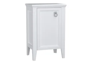 VitrA Valarte Halbhochschrank Breite 54 cm Höhe 83 cm 1 Tür Türanschlag links Weiß Matt,62246 62246