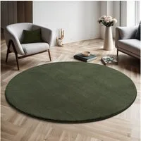 the carpet Teppich Relax round, rund, Höhe: 16 mm, waschbarer Wohnzimmer Teppich modern rutschfest
