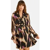 Love & Roses Minikleid Love & Roses Minikleid mit Animal-Print, Regular (2-tlg)