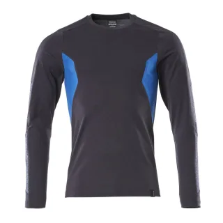MASCOT Herren Langarmshirt Schwarzblau / Azurblau S - 18381-959-01091-SONE