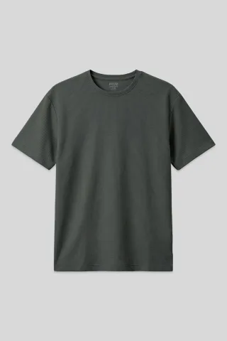 Übergroßes Rundhals-T-Shirt