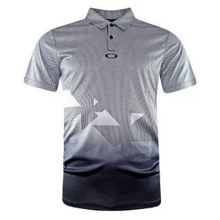 Oakley Castared Hellgrau Herren Offset Urban Golf Polo Shirt 433689 02e