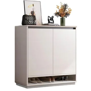 Rebiko Schuhscrhank,, Weiß, Holzwerkstoff, 60x80x32 cm, Garderobe, Schuhaufbewahrung, Schuhregale