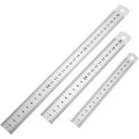 YI Lineal 3pcs Stahllineal Werkstattlineal Edelstahl Maßstab15/20/30cm