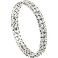 KARMA Armband Damen Strass dehnbar Silber 0,7 cm od. 3,5 cm (1-tlg., Strassarmband Strassschmuck), modern Damenarmband Schmuck für Frauen