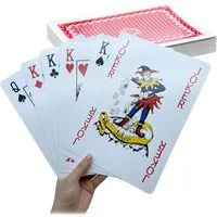relaxdays Spiel 54 Jumbo Spielkarten