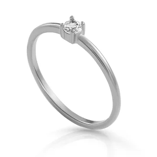 Orphelia 'Solitaire' Damenring aus 925er Sterlingsilber - Silber ZR-7527