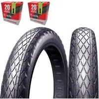 Chaoyang Fahrradreifen 2 Stk Fatbike Reifen Sand Storm 20x4.0 100-406 inkl. 2 x Schläuche SET, (2-tlg)