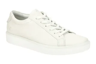 Ecco 219203 Soft 60 Ladies Sportliche Schn?r-Halbschuhe Wei?-White