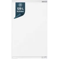 homeX Einbaukühlschrank CB1291E, 89 cm hoch, 54 cm breit, 129 Liter, ohne Gefrierfach, 88cm hoch, Schlepptürtechnik, leise 37 dB