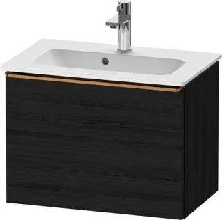 Duravit D-Neo Waschtischunterbau wandhängend Eiche Schwarz Matt 610x372x440 mm - DE4268004160000 DE4268004160000