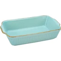 CreaTable Auflaufform Classic Vintage, Steinzeug, (1-St), mit markantem Streifendekor, 20 x 34 cm