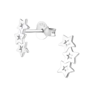 Stern Ohrringe aus 925 Silber