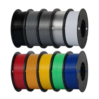 KINGROON PETG 3D Printer Filament 1.75mm 10kg Multicolor High Strength Easy to Print Eco-Friendly No Bubbles Smooth Prin