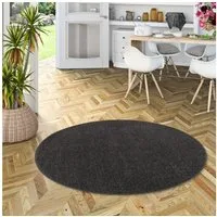 Snapstyle Hochflor-Teppich Hochflor Velours Teppich Cottage Rund, Rund, Höhe: 22 mm