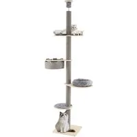 COSTWAY Kratzbaum, 5-stöckig, Katzenbaum, deckenhoch, 236-271 cm