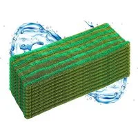 Moppland Premium Ersatzbezug für Bodenwischer 40-50cm Mikrofaser Streifen Mopp Wischmopp-Ersatzkopf (50, Einzelartikel, 10-tlg., Wischmopp Ersatzbezug, 100% Mikrofaser Mopp EU-Ware: Schrumpf-Ausgleich & Streifenfrei)