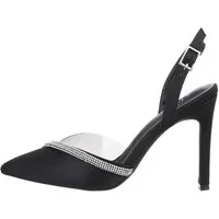 Ital-Design Damen Abendschuhe Elegant High-Heel-Pumps Pfennig-/Stilettoabsatz High Heel Pumps in Schwarz