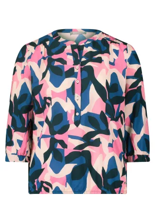 Betty & Co - Schlupfbluse dark blue/pink - Gr. - 36