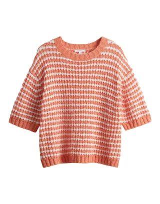 Opus - Strickshirt - Palvadora orange - Gr. - 40